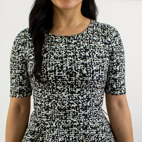 Zara Tops - Zara - Black and White Patterned Top Frill Bottom Zara Tops - Zara - Black and White Patterned Top Frill Bottom
